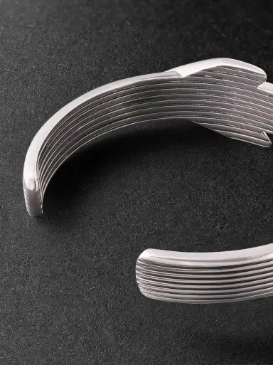 Jacques Marie Mage Natrona Limited Edition Silver and Turquoise Cuff - Men | Thumbnail 3 Jacques Marie Mage Natrona Limited Edition Silver and Turquoise Cuff - Men | Thumbnail 3