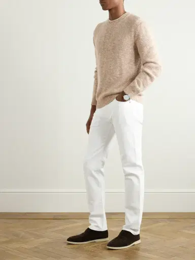 Loro Piana Silk, Cashmere and Linen-Blend Sweater - Men | Thumbnail 2 Loro Piana Silk, Cashmere and Linen-Blend Sweater - Men | Thumbnail 2