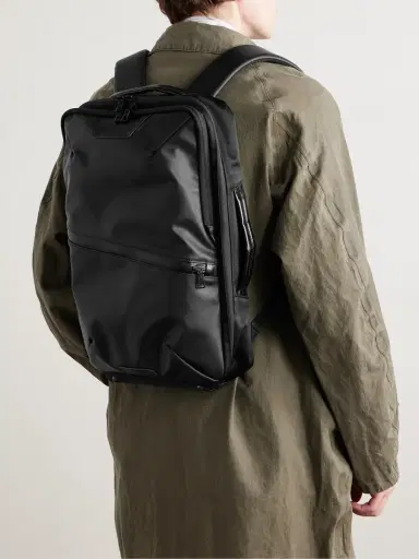 Master-Piece Progress 2WAY Leather-Trimmed Coated-Shell Backpack - Men | Thumbnail 2 Master-Piece Progress 2WAY Leather-Trimmed Coated-Shell Backpack - Men | Thumbnail 2