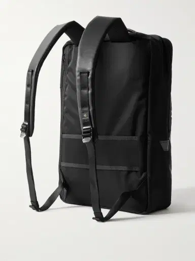 Master-Piece Progress 2WAY Leather-Trimmed Coated-Shell Backpack - Men | Thumbnail 3 Master-Piece Progress 2WAY Leather-Trimmed Coated-Shell Backpack - Men | Thumbnail 3