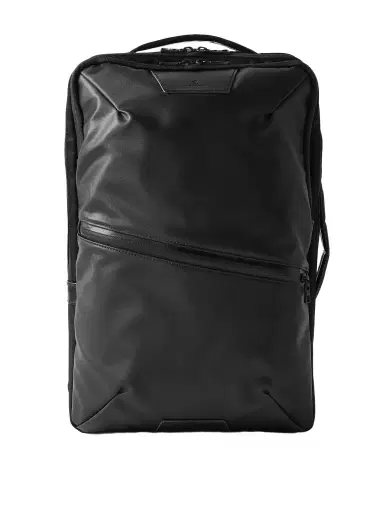 Master-Piece Progress 2WAY Leather-Trimmed Coated-Shell Backpack - Men | Thumbnail 1 Master-Piece Progress 2WAY Leather-Trimmed Coated-Shell Backpack - Men | Thumbnail 1