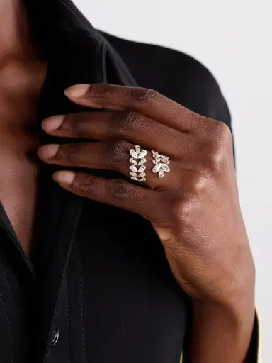 Kamyen Flora 18-karat Rose Gold, Diamond And Enamel Ring | Thumbnail 2 Kamyen Flora 18-karat Rose Gold, Diamond And Enamel Ring | Thumbnail 2