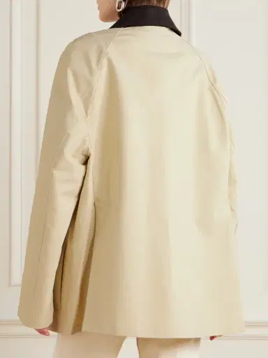 TOTEME Corduroy-trimmed Coated-canvas Jacket | Thumbnail 4