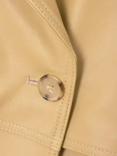 TOTEME Double-breasted Belted Layered Leather Jacket | Thumbnail 5 TOTEME Double-breasted Belted Layered Leather Jacket | Thumbnail 5