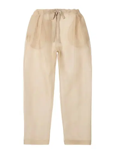 Khaite Trenton Pleated Silk-organza Tapered Pants | Thumbnail 1 Khaite Trenton Pleated Silk-organza Tapered Pants | Thumbnail 1