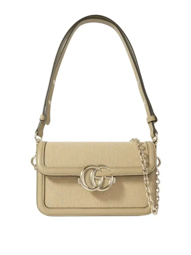 Leather-trimmed Canvas-jacquard Shoulder Bag