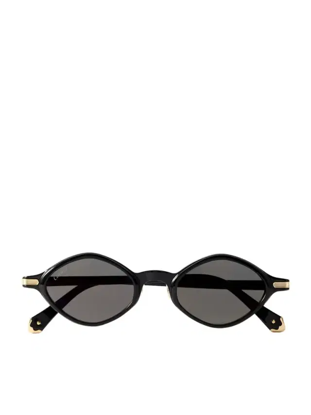 Cartier Eyewear Signature Round-frame Acetate Sunglasses