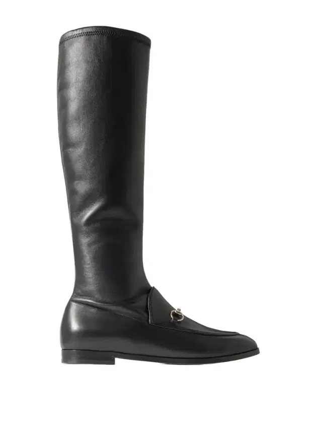 Jordaan Horsebit-detailed Leather Knee Boots
