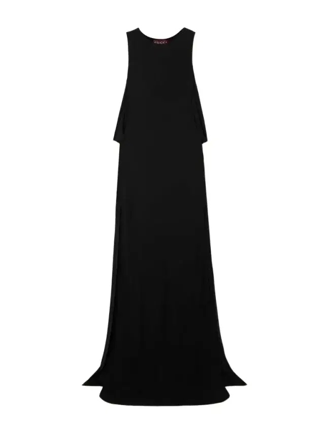 Draped Crepe Gown