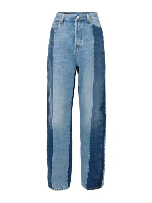 Paneled Boyfriend Jeans