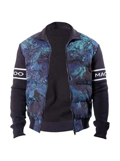 Maceoo Men's Bomber Jacket - Blue | Thumbnail 1 Maceoo Men's Bomber Jacket - Blue | Thumbnail 1