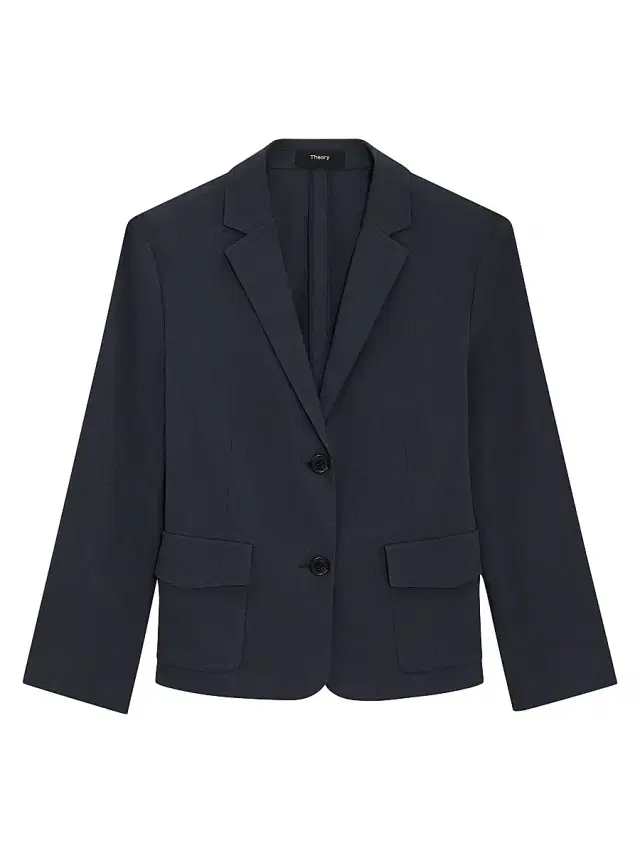 Theory Women's Shrunken-Fit Single-Breasted Linen-Blend Jacket