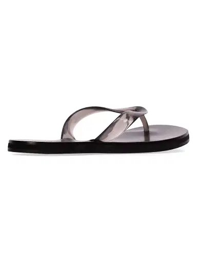 Black Suede Studio Women's Jeli PVC Flip Flops - Black Pvc | Thumbnail 3 Black Suede Studio Women's Jeli PVC Flip Flops - Black Pvc | Thumbnail 3