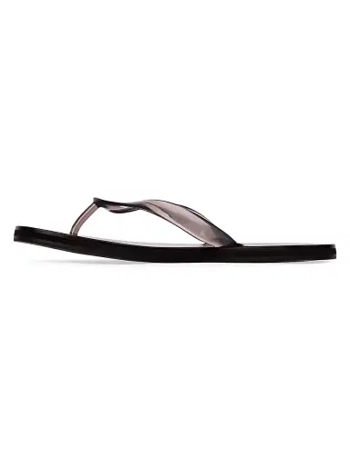 Black Suede Studio Women's Jeli PVC Flip Flops - Black Pvc | Thumbnail 4 Black Suede Studio Women's Jeli PVC Flip Flops - Black Pvc | Thumbnail 4