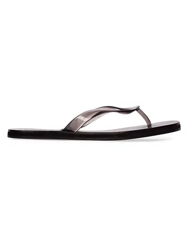 Black Suede Studio Women's Jeli PVC Flip Flops - Black Pvc | Thumbnail 1 Black Suede Studio Women's Jeli PVC Flip Flops - Black Pvc | Thumbnail 1