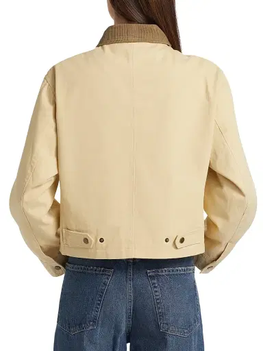If Only Studio Women's Classic-Cut Twill Jacket - Butter Sage - Size Large | Thumbnail 5 If Only Studio Women's Classic-Cut Twill Jacket - Butter Sage - Size Large | Thumbnail 5