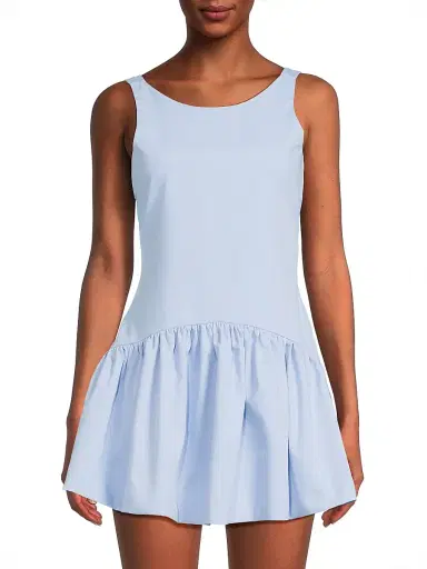 Peixoto Women's Addison Colorblocked Fit & Flare Minidress - Cloud Blue - Size Large | Thumbnail 3 Peixoto Women's Addison Colorblocked Fit & Flare Minidress - Cloud Blue - Size Large | Thumbnail 3