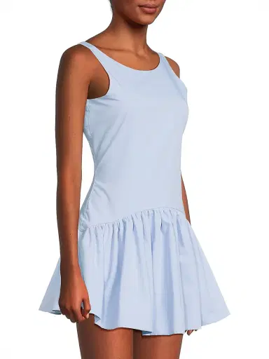 Peixoto Women's Addison Colorblocked Fit & Flare Minidress - Cloud Blue - Size Large | Thumbnail 4 Peixoto Women's Addison Colorblocked Fit & Flare Minidress - Cloud Blue - Size Large | Thumbnail 4