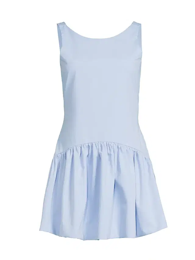 Women's Addison Colorblocked Fit & Flare Minidress - Cloud Blue