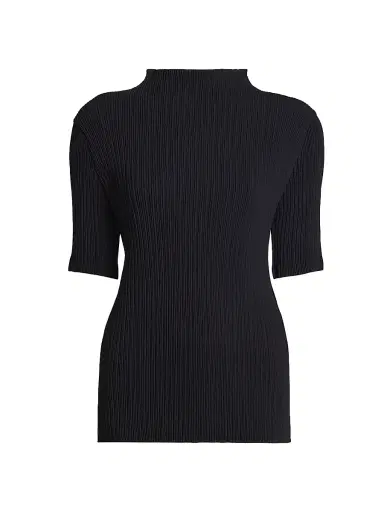Issey Miyake Women's Hatching Pleats Top - Black - Size Small | Thumbnail 1 Issey Miyake Women's Hatching Pleats Top - Black - Size Small | Thumbnail 1
