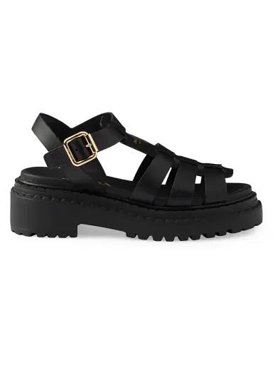 Prada Women's Leather Fisherman's Sandals - Black - Size 10.5 | Thumbnail 1 Prada Women's Leather Fisherman's Sandals - Black - Size 10.5 | Thumbnail 1