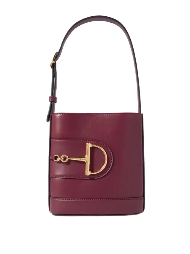 Horsebit-embellished Leather Shoulder Bag