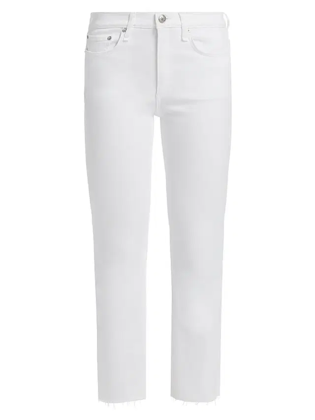rag & bone Women's Peyton Flexi Mid-Rise Boot-Cut Jeans - Optic White