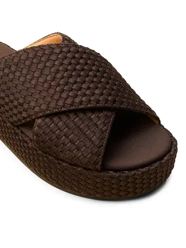 Naghedi Women's Laguna Platform Sandals - Chocolate - Size 5 | Thumbnail 3