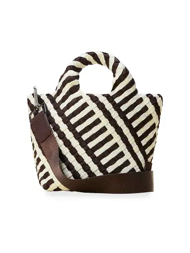 Naghedi Women's St. Barths Petit Striped Geo Tote Bag - Roma | Thumbnail 1 Naghedi Women's St. Barths Petit Striped Geo Tote Bag - Roma | Thumbnail 1
