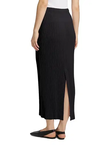 Issey Miyake Women's Hatching Pleats Maxi Skirt - Black - Size Medium | Thumbnail 5