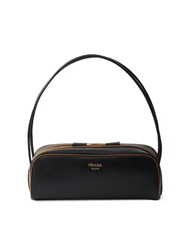 Women's Swing Smooth Leather Shoulder Bag - Black