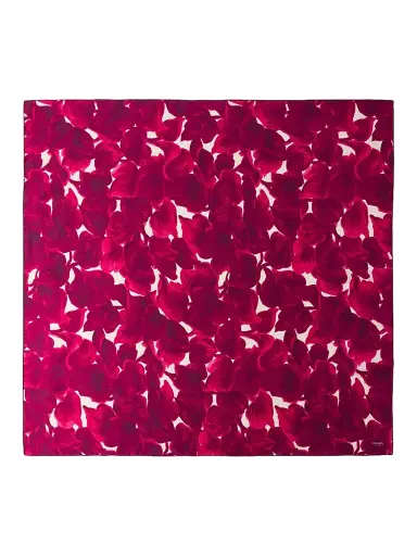 Prada Women's Printed Silk Shantung 90CM Square Scarf - Purple | Thumbnail 3
