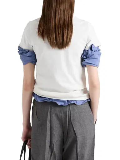 Prada Women's Printed Jersey T-Shirt - White | Thumbnail 4 Prada Women's Printed Jersey T-Shirt - White | Thumbnail 4