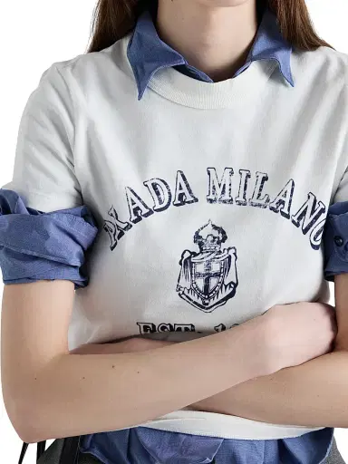 Prada Women's Printed Jersey T-Shirt - White | Thumbnail 5 Prada Women's Printed Jersey T-Shirt - White | Thumbnail 5