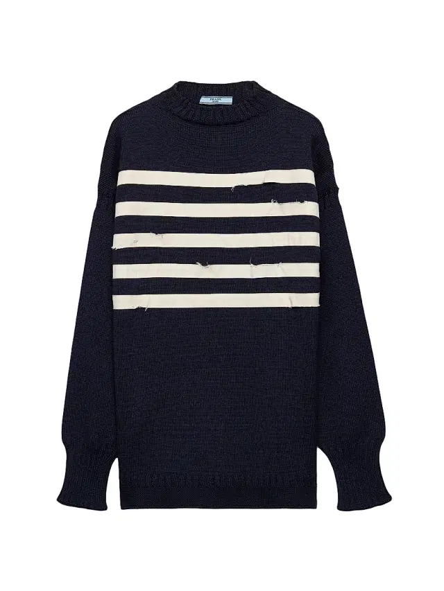 Women's Oversized Wool Sweater - Blue