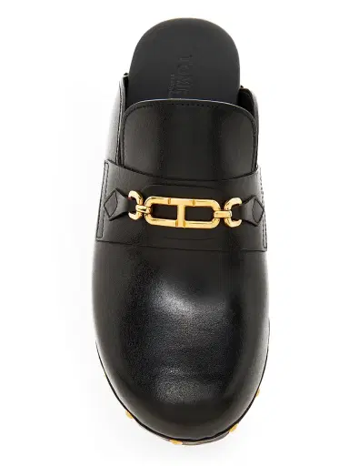 TOM FORD Women's 40MM Leather Clogs - Black | Thumbnail 4 TOM FORD Women's 40MM Leather Clogs - Black | Thumbnail 4