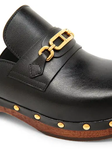 TOM FORD Women's 40MM Leather Clogs - Black | Thumbnail 5 TOM FORD Women's 40MM Leather Clogs - Black | Thumbnail 5