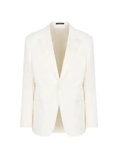 Emporio Armani Men's Solid Bamboo Dinner Jacket - White Cream - Size 44 | Thumbnail 1