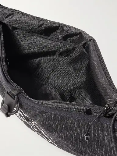 Portal Borders Embroidered Ripstop-Trimmed Mesh Belt Bag - Men | Thumbnail 3