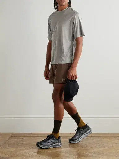 Portal Marka Liner Straight-Leg 5" Mesh-Trimmed Recycled-Shell Running Shorts - Men | Thumbnail 2 Portal Marka Liner Straight-Leg 5" Mesh-Trimmed Recycled-Shell Running Shorts - Men | Thumbnail 2