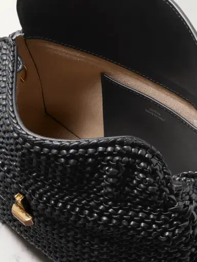 TOTEME T-lock Woven Leather Clutch | Thumbnail 5 TOTEME T-lock Woven Leather Clutch | Thumbnail 5