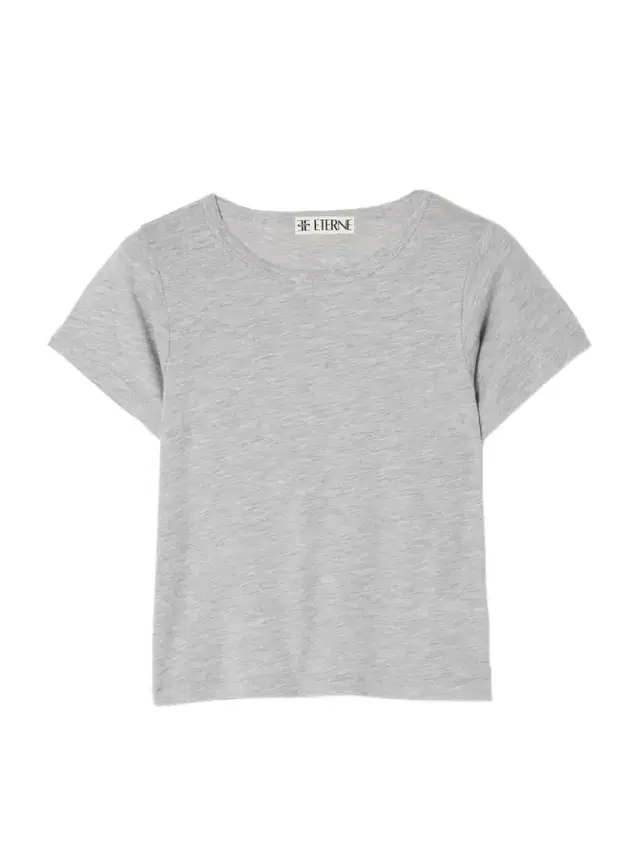 ÉTERNE Baby Tee Cropped Cotton And Modal-blend Jersey T-shirt