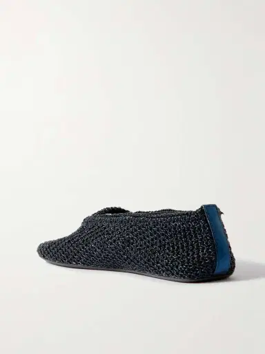 Alaïa Metallic Crocheted Ballet Flats | Thumbnail 3 Alaïa Metallic Crocheted Ballet Flats | Thumbnail 3