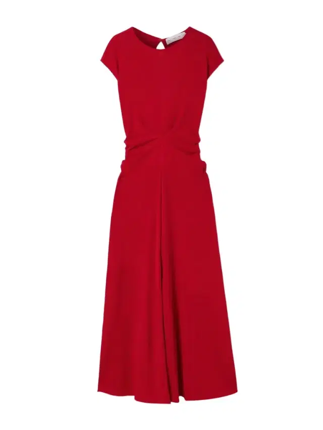Gathered Ribbed-knit Maxi Dress