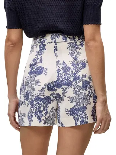 REBECCA TAYLOR Women's Lena Toile Paperbag-Waist Shorts | Thumbnail 5 REBECCA TAYLOR Women's Lena Toile Paperbag-Waist Shorts | Thumbnail 5