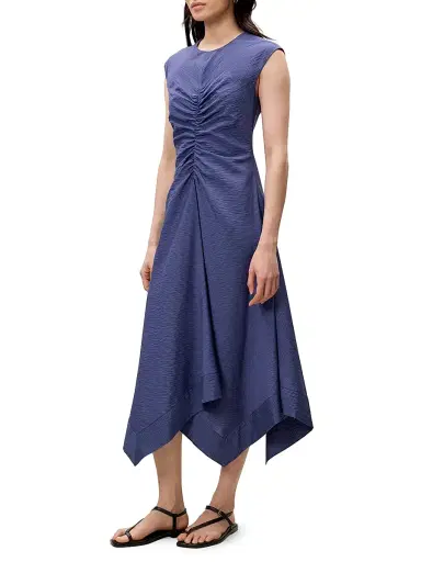 REBECCA TAYLOR Women's Allegra Stripe Midi-Dress | Thumbnail 3 REBECCA TAYLOR Women's Allegra Stripe Midi-Dress | Thumbnail 3