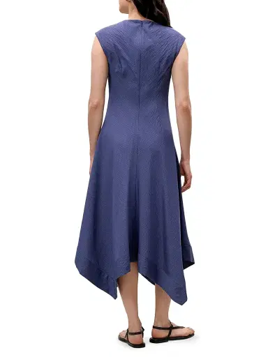 REBECCA TAYLOR Women's Allegra Stripe Midi-Dress | Thumbnail 4 REBECCA TAYLOR Women's Allegra Stripe Midi-Dress | Thumbnail 4