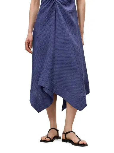 REBECCA TAYLOR Women's Allegra Stripe Midi-Dress | Thumbnail 6 REBECCA TAYLOR Women's Allegra Stripe Midi-Dress | Thumbnail 6