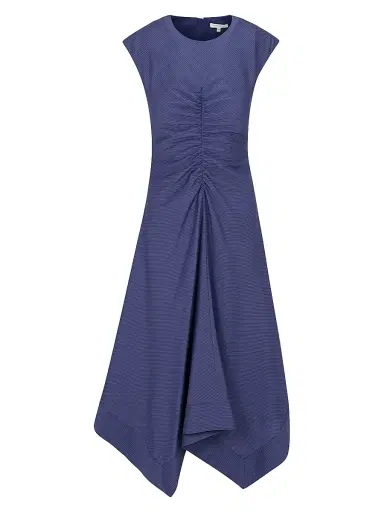 REBECCA TAYLOR Women's Allegra Stripe Midi-Dress | Thumbnail 1 REBECCA TAYLOR Women's Allegra Stripe Midi-Dress | Thumbnail 1