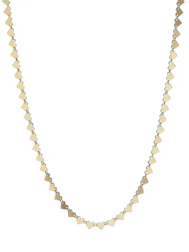 Women's Heart 14K Yellow Gold Disc Chain Necklace - Yellow Gold